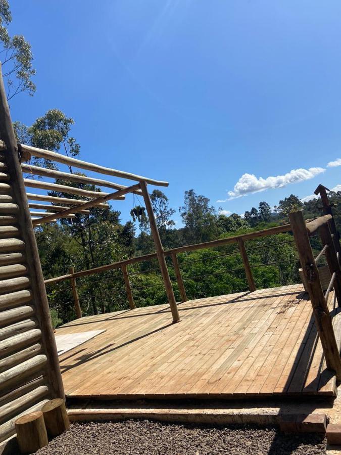 Cabana Rustica Logcabin Osorio Luaran gambar